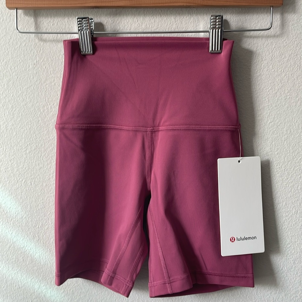 NWT Lululemon Align High-Rise Short 6” Washed Mauve Size 0